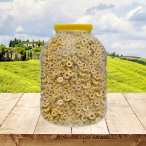 Yeşil Dilimli Zeytin - 8kg. Teneke 