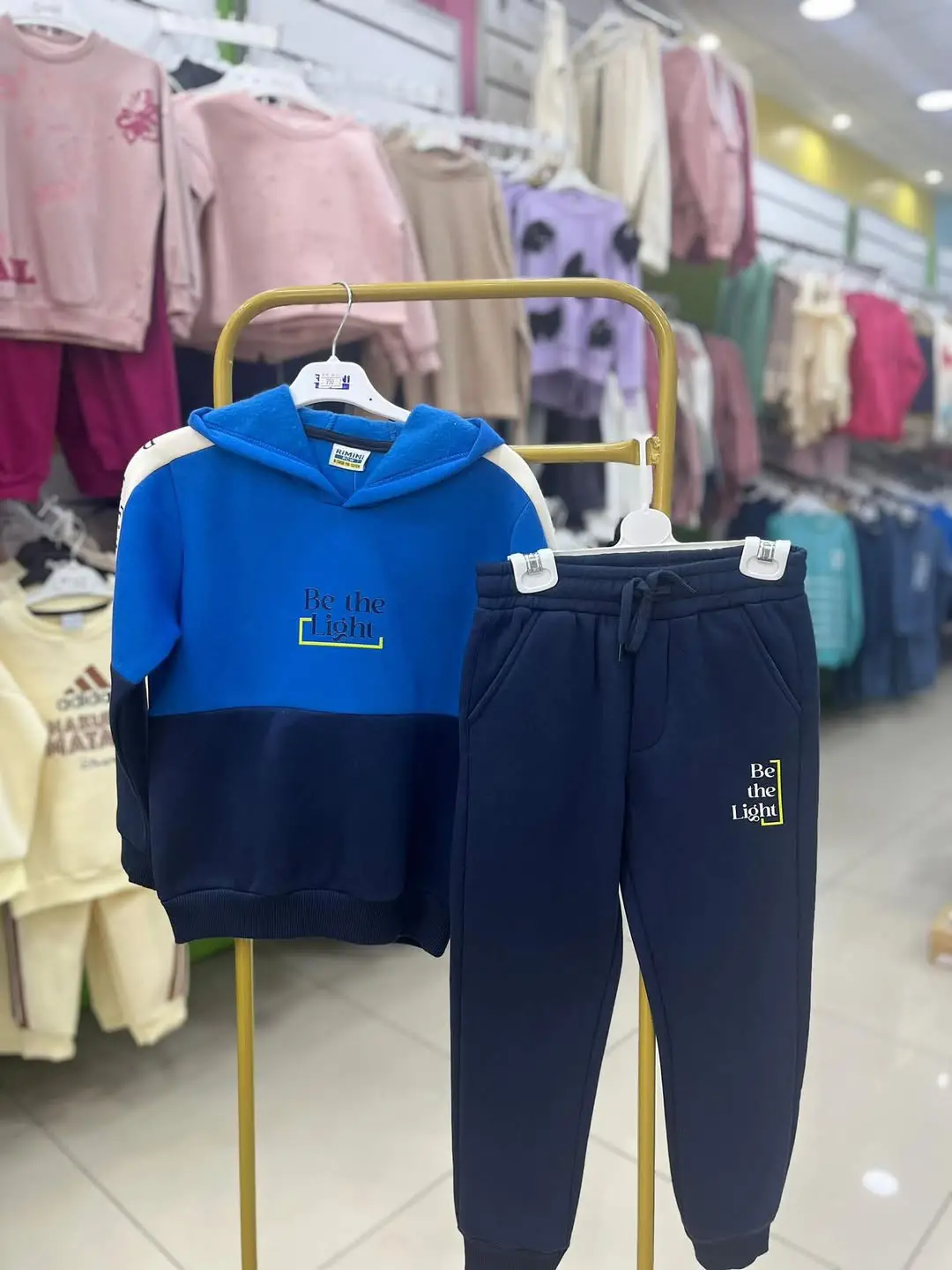 Erkek Çocuk Giyim 001  Rimini Mavi Lacivert Kapşonlu Alt Üst Takım